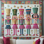 Christmas Nutcracker Quilted Blanket printed blanket