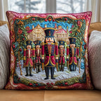 Christmas Nutcracker Toy Quilted Cushion Cover printed cushion cover
