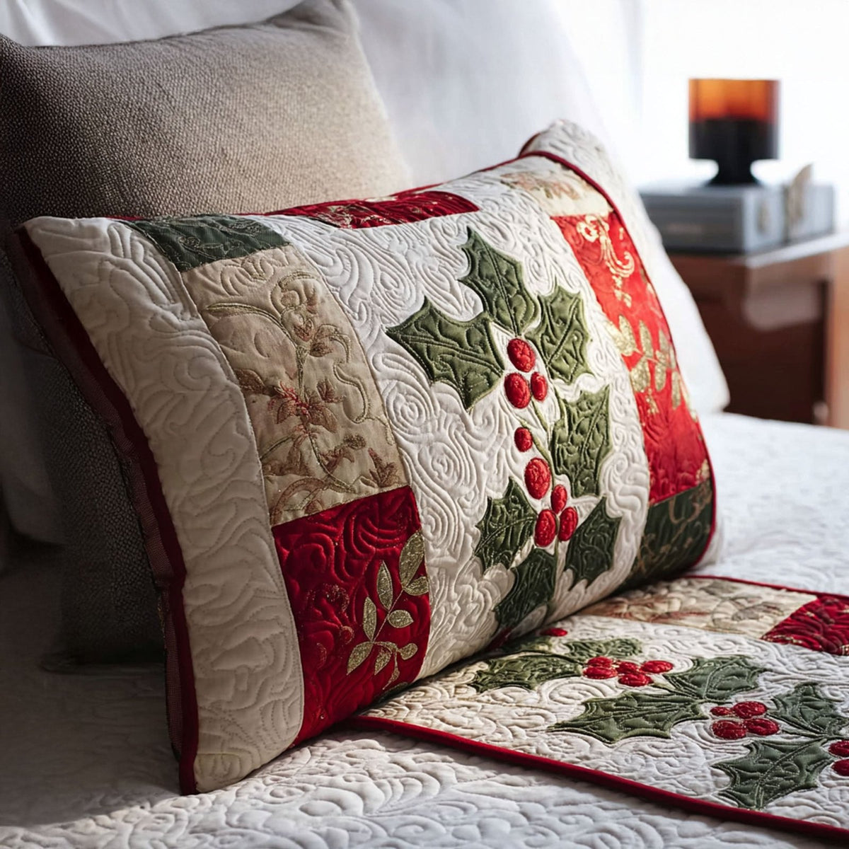 Christmas Quilted Bedding Cushion Cover printed cushion cover