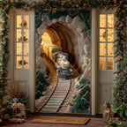 Christmas Train Quilted Door Curtain printed door curtain