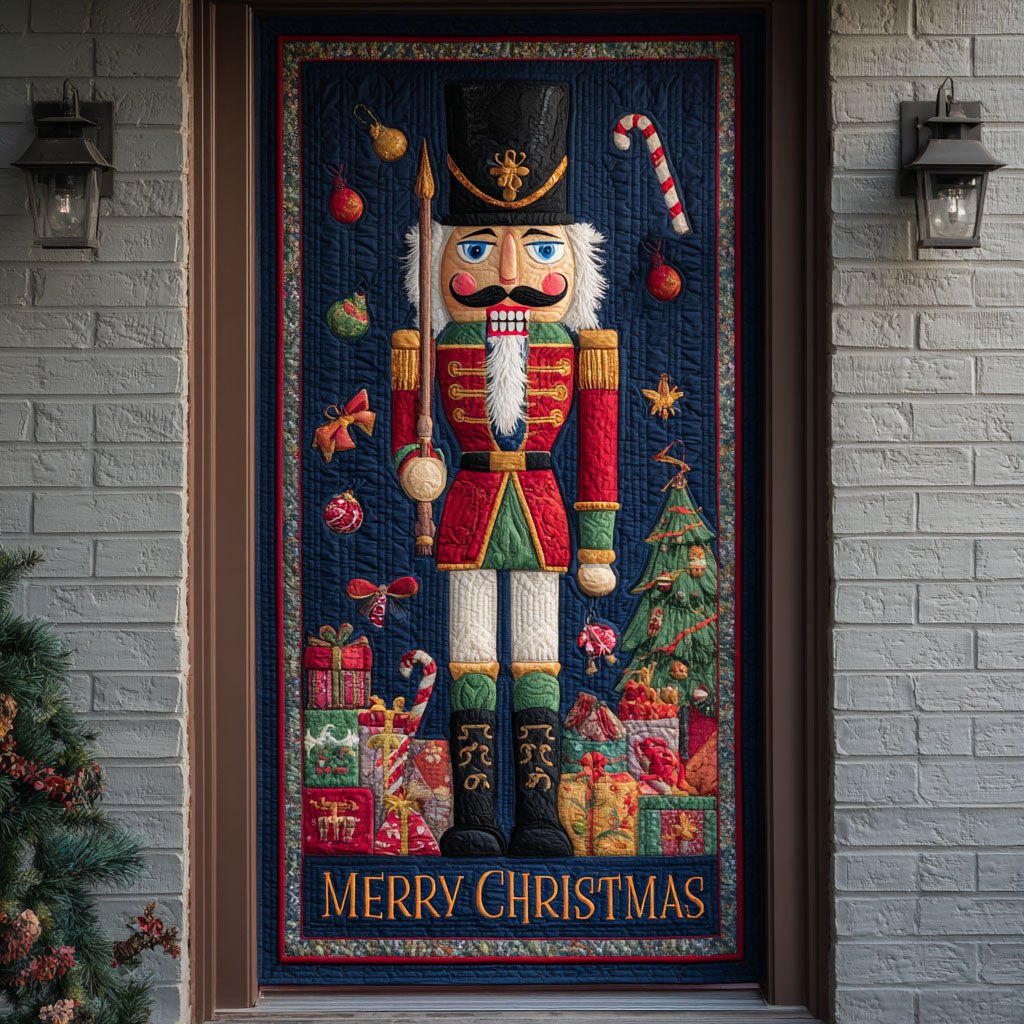Christmas Waltz Quilted Door Curtain printed door curtain
