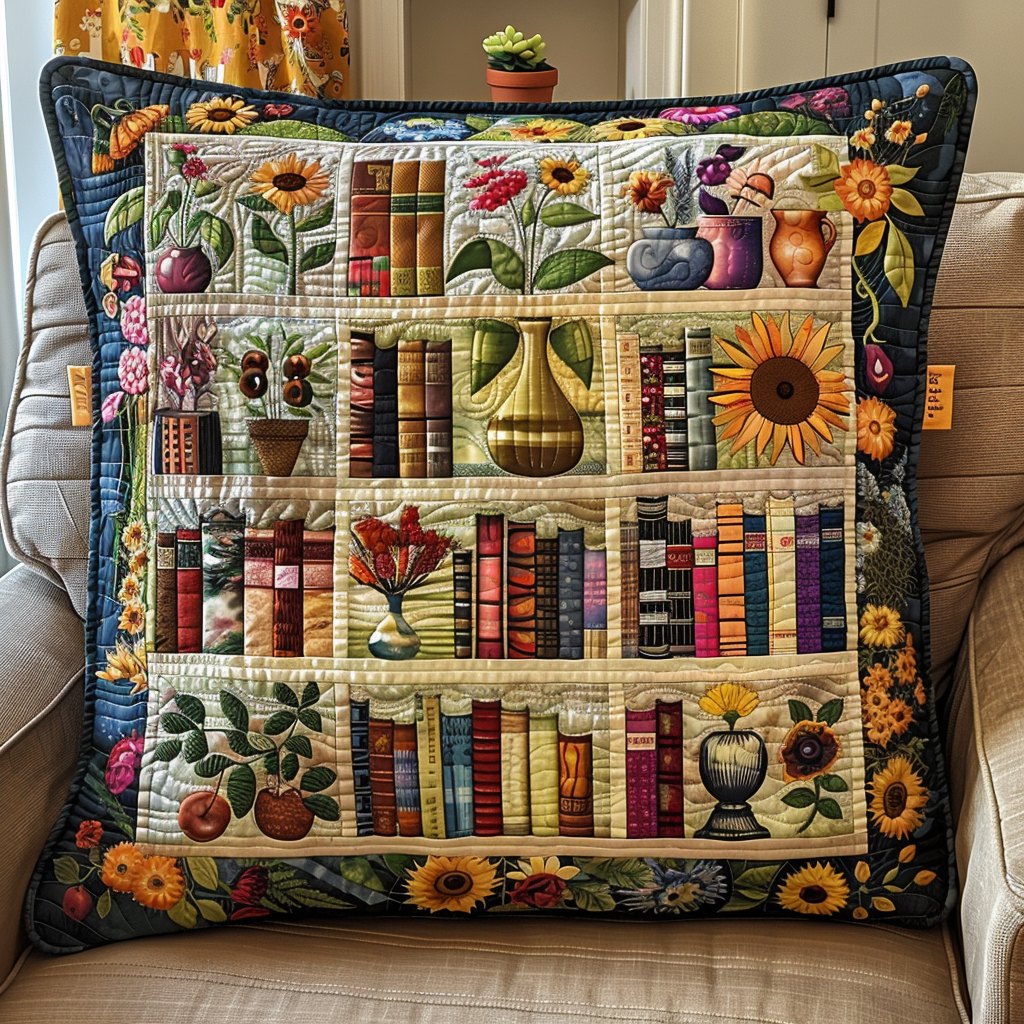 Chronicle Cove Quilted Cushion Cover printed cushion cover