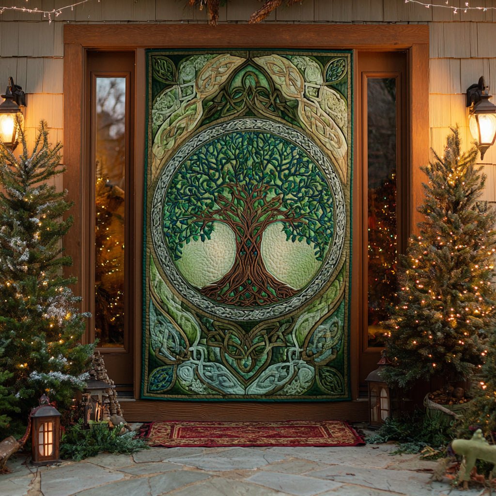Circle of Life Quilted Door Curtain printed door curtain