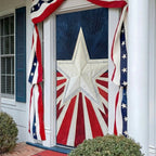 Classic Banner Quilted Door Curtain printed door curtain
