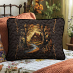 Classic Log Cabin Quilted Bedding Cushion Cover printed cushion cover