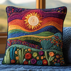 Colorful Cactus Serenity Quilted Cushion Cover printed cushion cover
