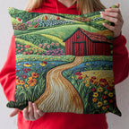 Country Charm Quilted Cushion Cover printed cushion cover