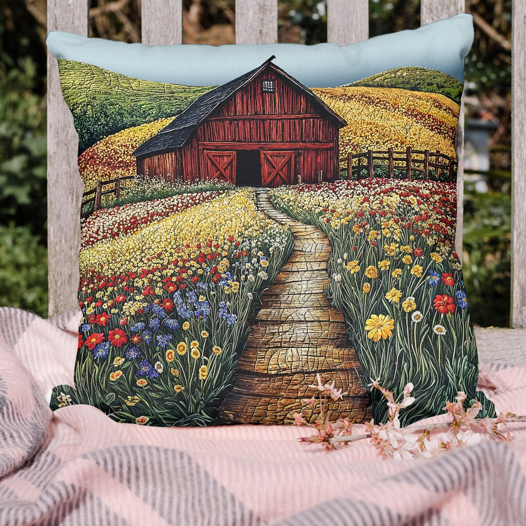 Country Comfort Quilted Cushion Cover printed cushion cover