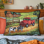 Country Ride Quilted Bedding Cushion Cover printed cushion cover