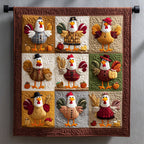 Countryside Coop Quilted Blanket printed blanket
