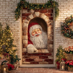 Cozy Chimney Quilted Door Curtain printed door curtain