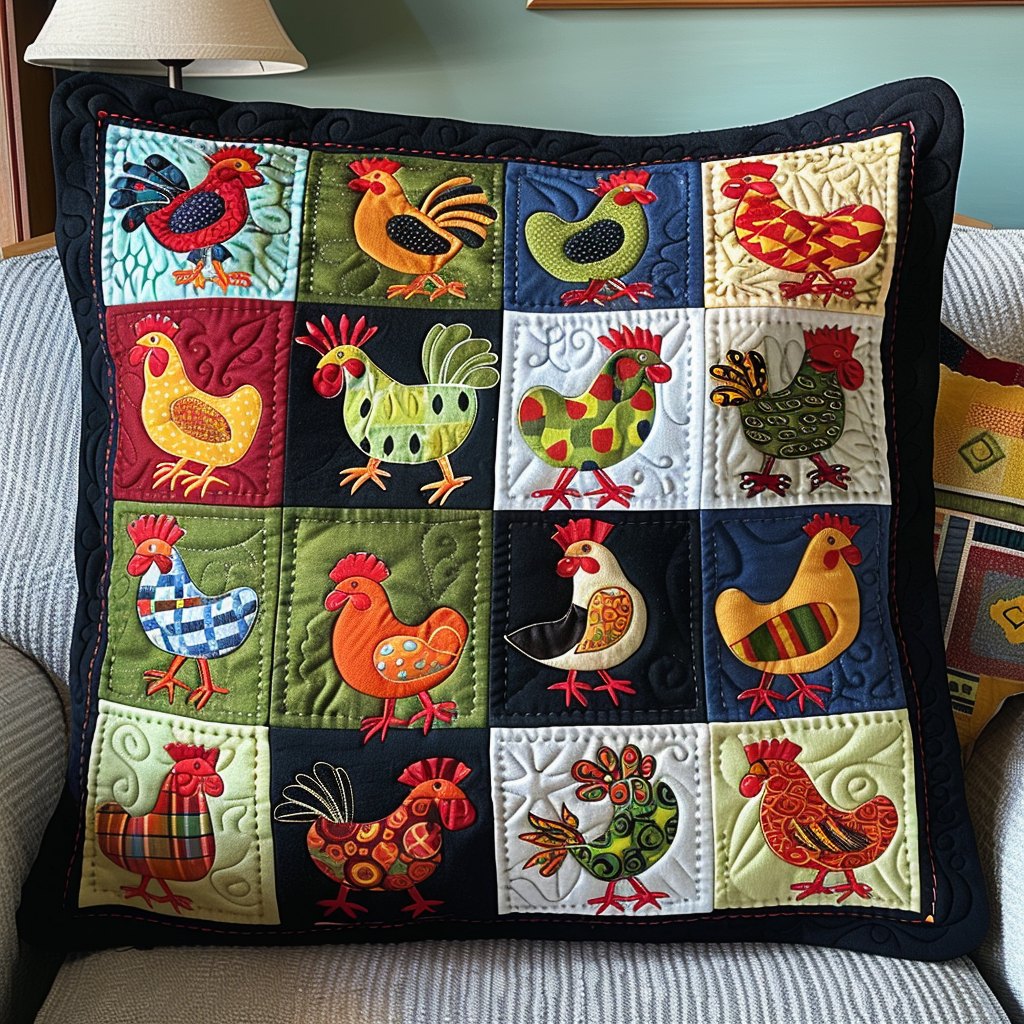 Cozy Coop Quilted Cushion Cover printed cushion cover