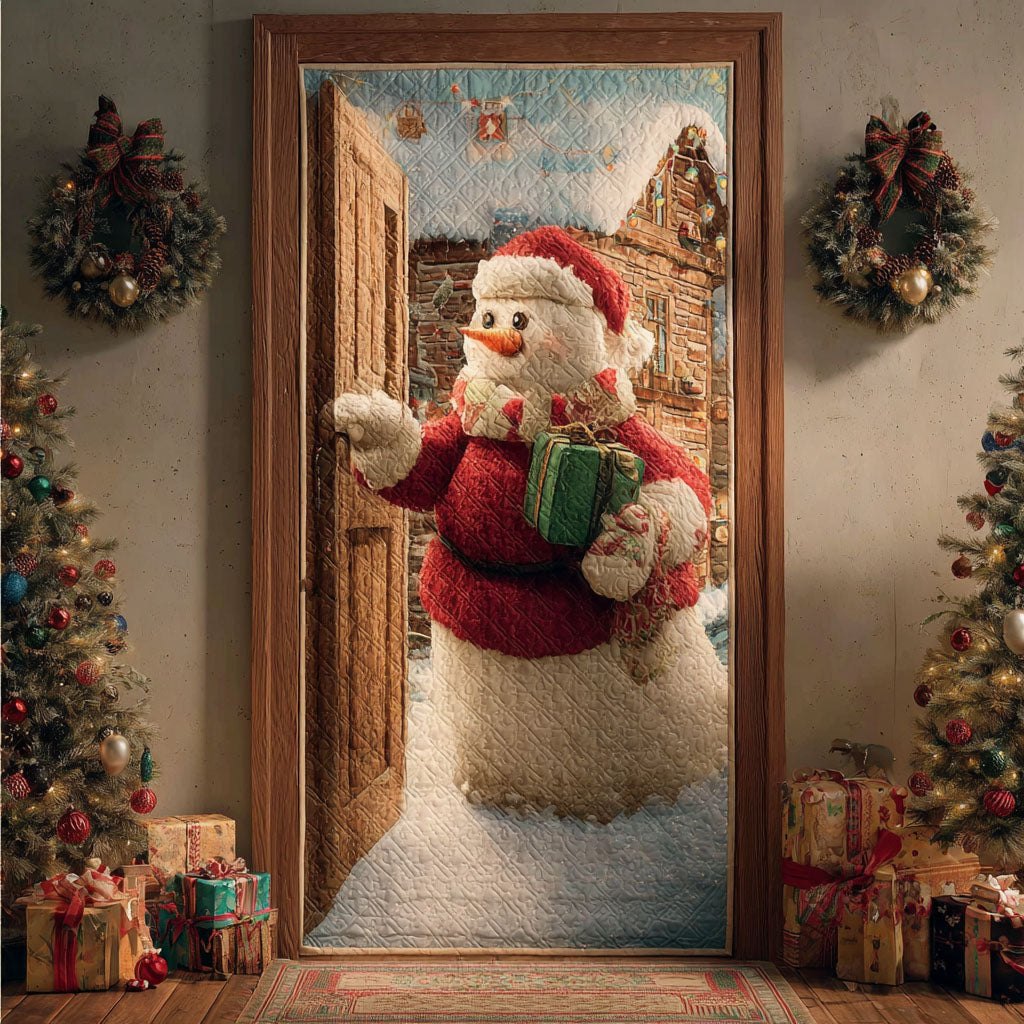 Cozy Greeting Quilted Door Curtain printed door curtain