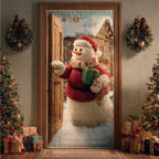 Cozy Greeting Quilted Door Curtain printed door curtain
