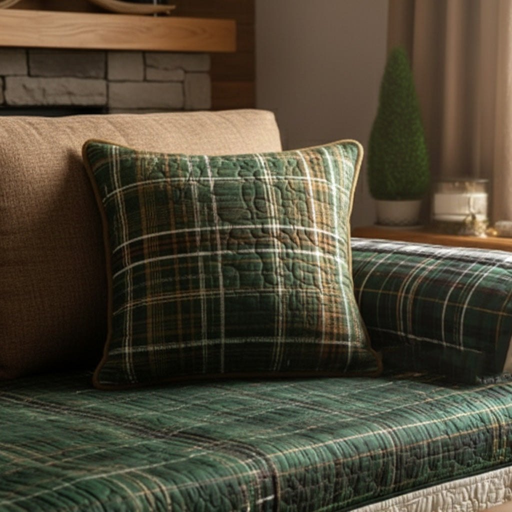 Cozy Hug Quilted Cushion Cover printed cushion cover