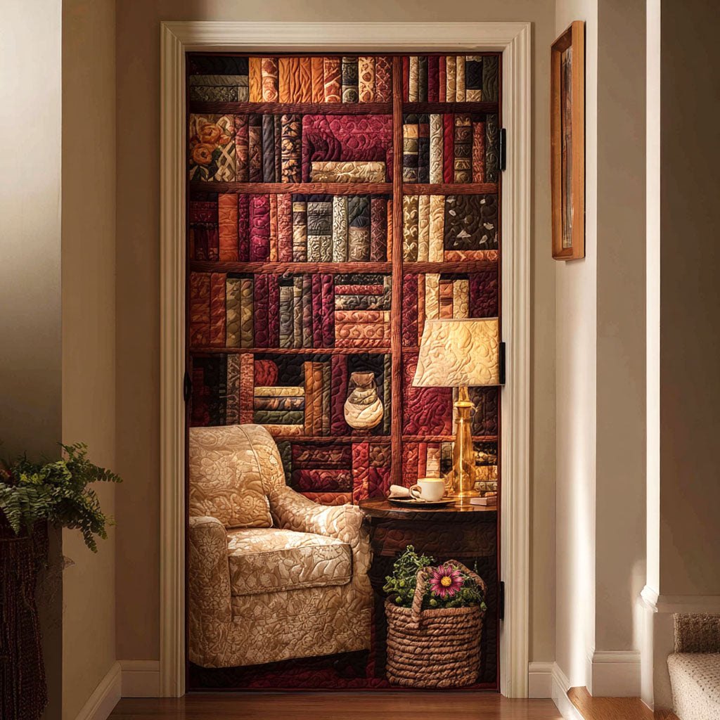 Cozy Reader Quilted Door Curtain printed door curtain