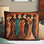 Crowned in Nature Quilted Bedding Cushion Cover printed cushion cover