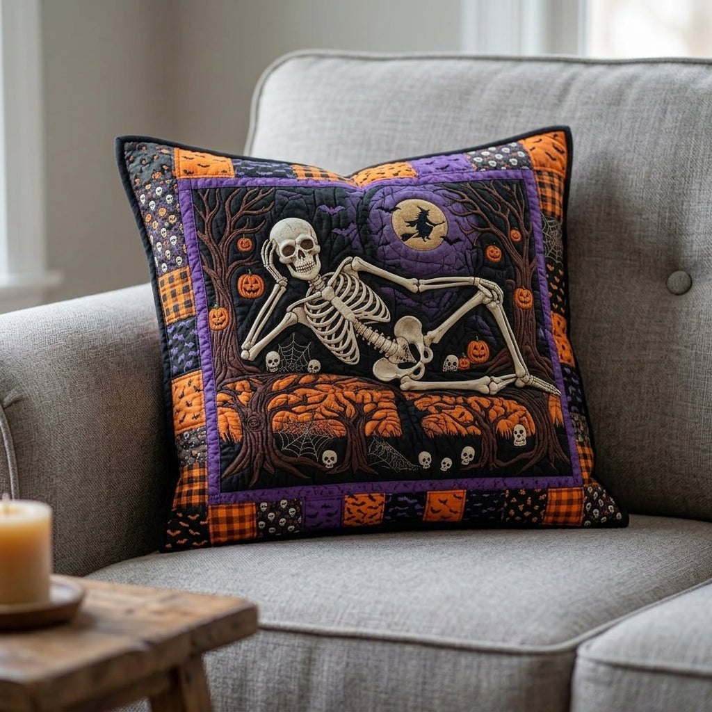 Cryptic Midnight Quilted Cushion Cover printed cushion cover