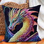 Crystal Serpent Quilted Cushion Cover printed cushion cover