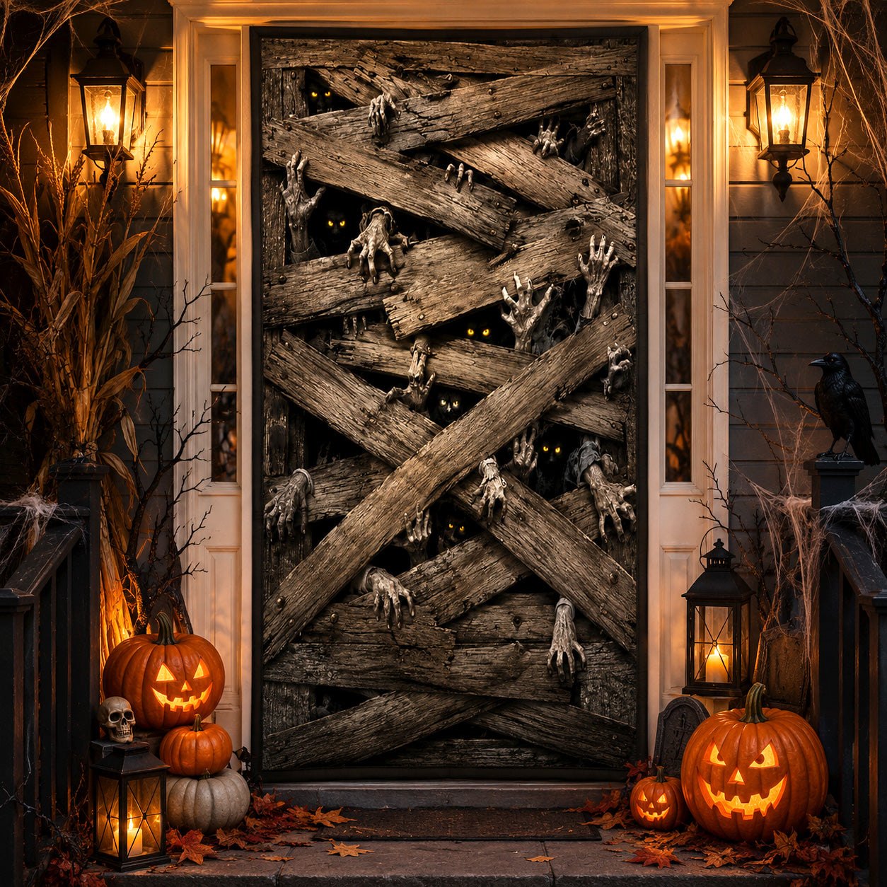 Cursed Escape Quilted Door Cover printed quilted door curtain