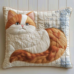 Cute Meow Quilted Cushion Cover printed cushion cover