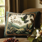 Dancing Feathers Quilted Bedding Cushion Cover printed cushion cover