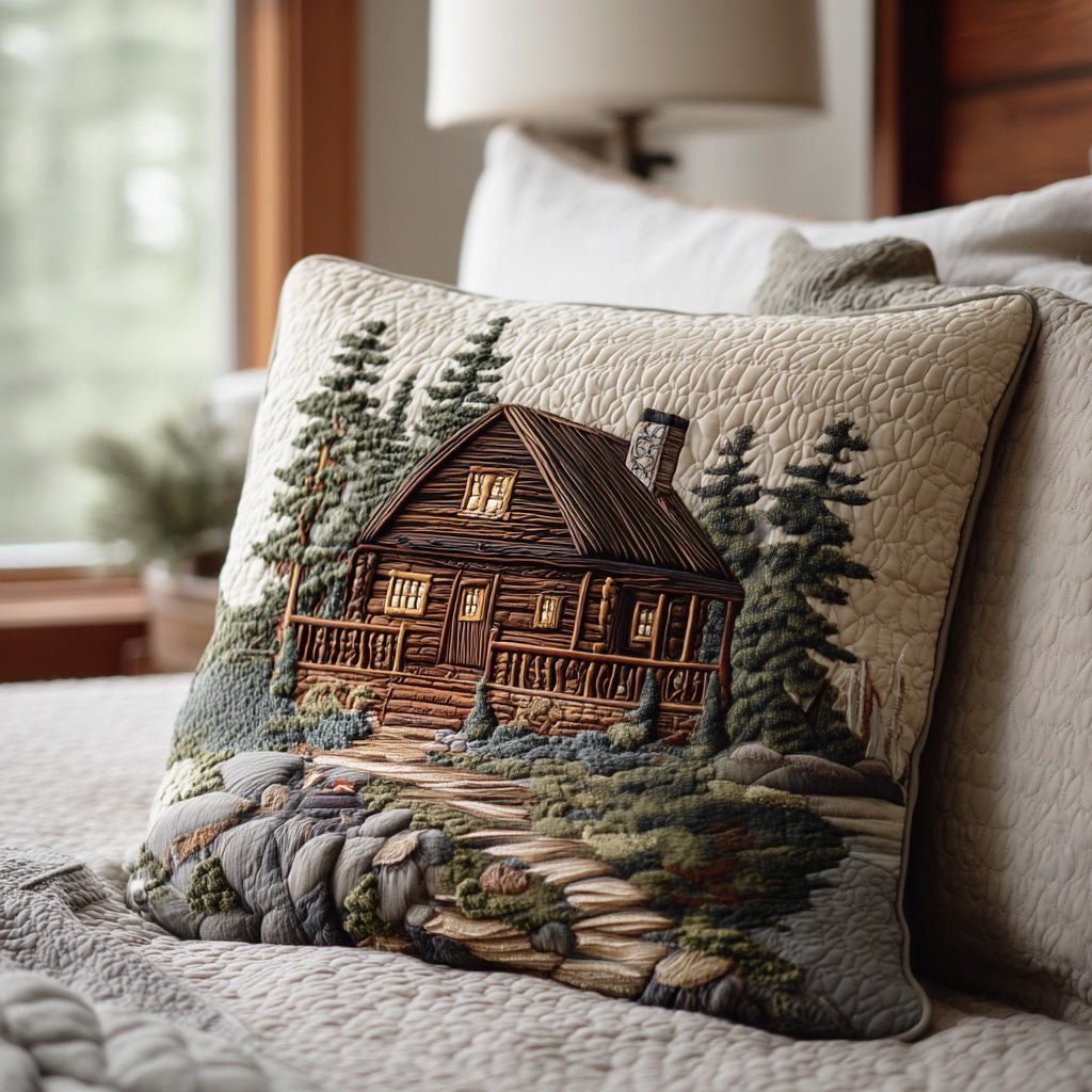 Deep Forest Spirit Quilted Cushion Cover printed cushion cover
