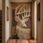 Deer Haven Quilted Door Curtain printed door curtain