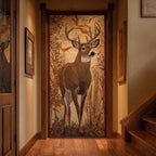 Deer Journey Quilted Door Curtain printed door curtain
