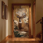 Deer Meadow Quilted Door Curtain printed door curtain