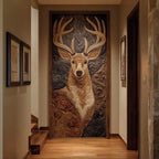 Deer Spirit Quilted Door Curtain printed door curtain