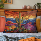 Desert Bloom Quilted Bedding Cushion Cover printed cushion cover