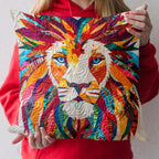 Divine Courage Quilted Cushion Cover printed cushion cover