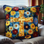 Divine Light Quilted Cushion Cover printed cushion cover