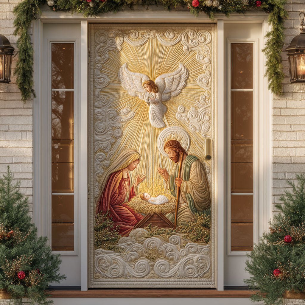 Divine Light Quilted Door Curtain printed door curtain