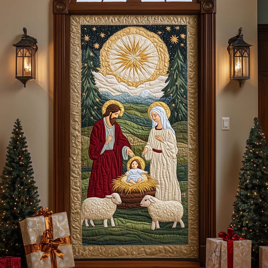 Divine Love Quilted Door Curtain printed door curtain