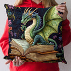 Dragon Lore Quilted Cushion Cover printed cushion cover