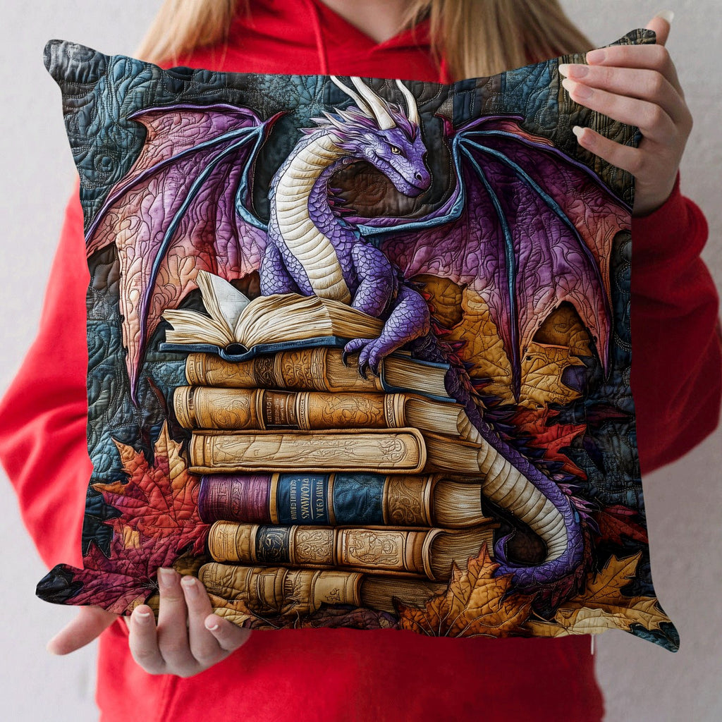 Dragon Rune Quilted Cushion Cover printed cushion cover