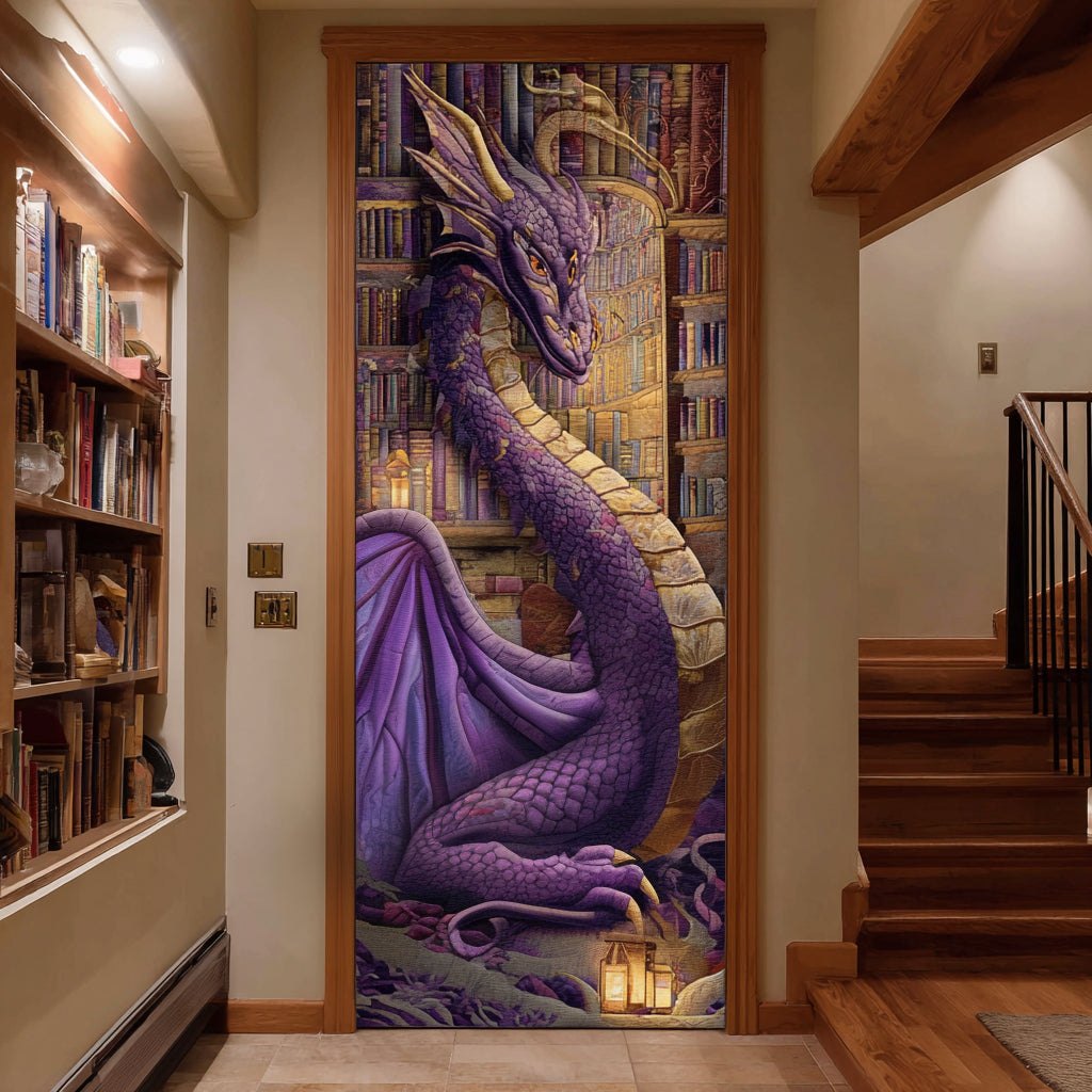 Dragon Wisdom Quilted Door Curtain printed door curtain