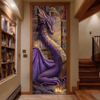 Dragon Wisdom Quilted Door Curtain printed door curtain