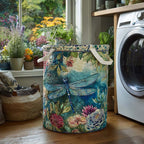 Dragonfly Charm Quilted Laundry Hamper printed laundry hamper