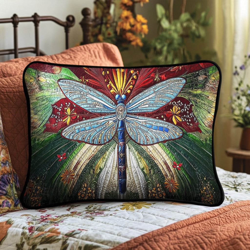 Dragonfly Dreams Quilted Bedding Cushion Cover printed cushion cover