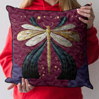 Dragonfly Dreams Quilted Cushion Cover printed cushion cover