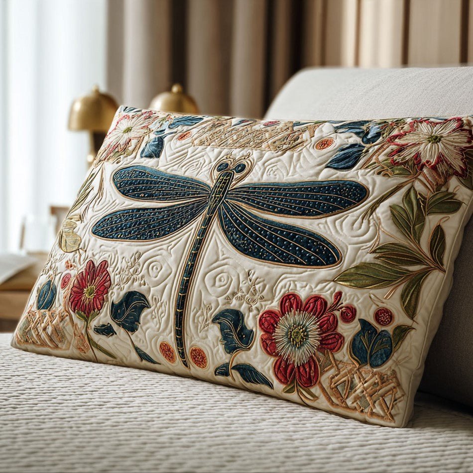 Dragonfly V2 Quilted Bedding Cushion Cover printed cushion cover