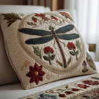 Dragonfly V2 Quilted Cushion Cover printed cushion cover