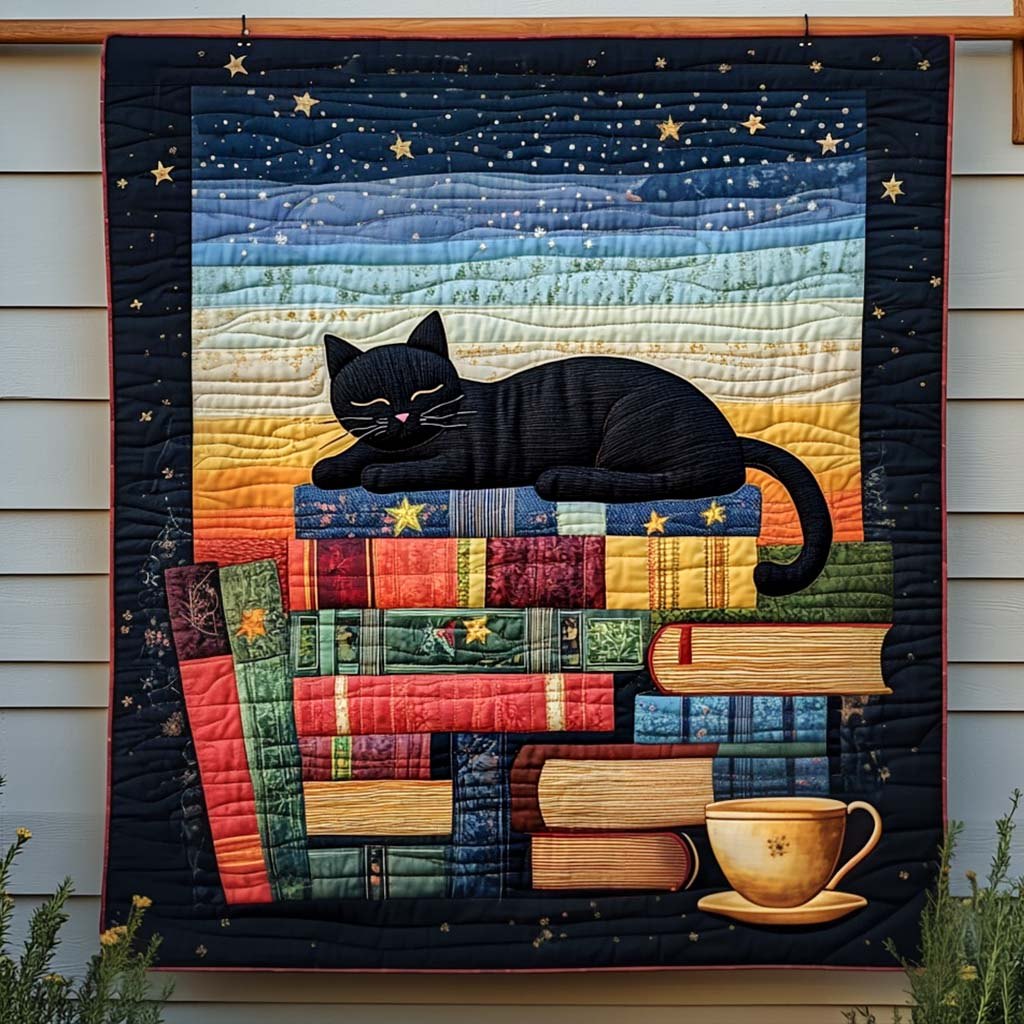 Dreamy Reader Quilted Blanket printed blanket