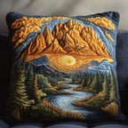 Dusk Ridge Quilted Cushion Cover printed cushion cover