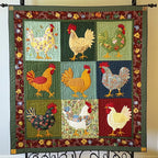 Early Bird Blooms Quilted Blanket printed blanket