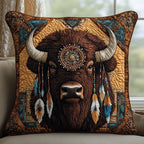 Earth Guardian Quilted Cushion Cover printed cushion cover