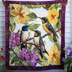 Echo Flight Quilted Blanket printed blanket